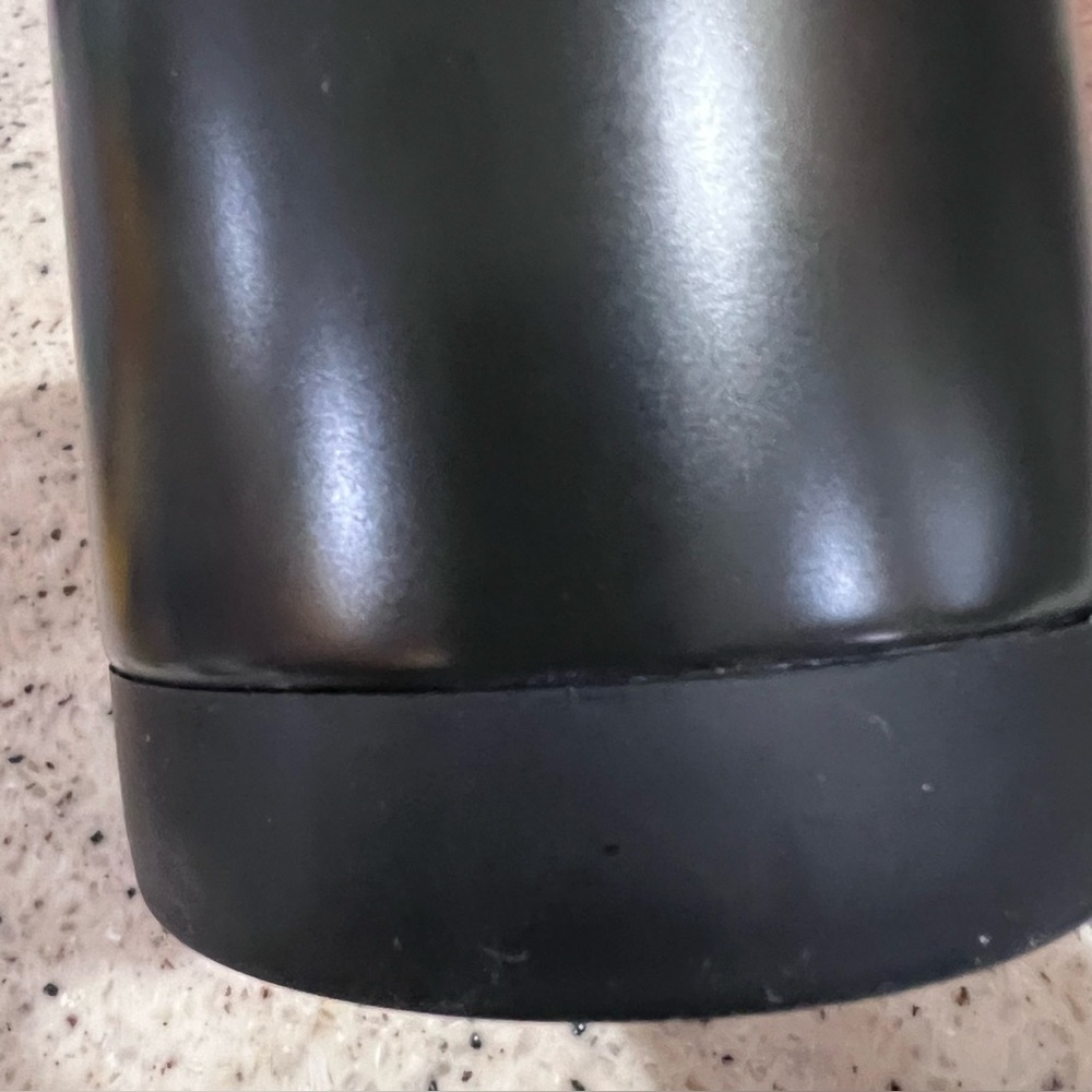 Starbucks Black Ceramic Desktop Mug Silicone Nonslip Bottom with Lid 14 Fl Oz - Picture 8 of 13